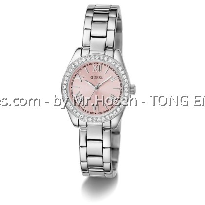 GUESS Ladies Silver Tone Analog Watch 30mm GW0841L4